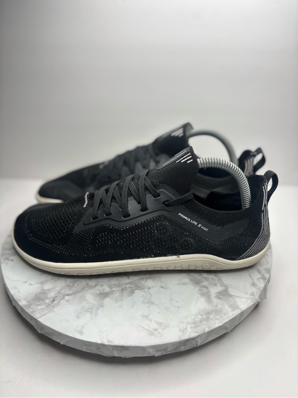 Size 40 Eur- Vivobarefoot Primus Lite Knit running shoes in obsidian black